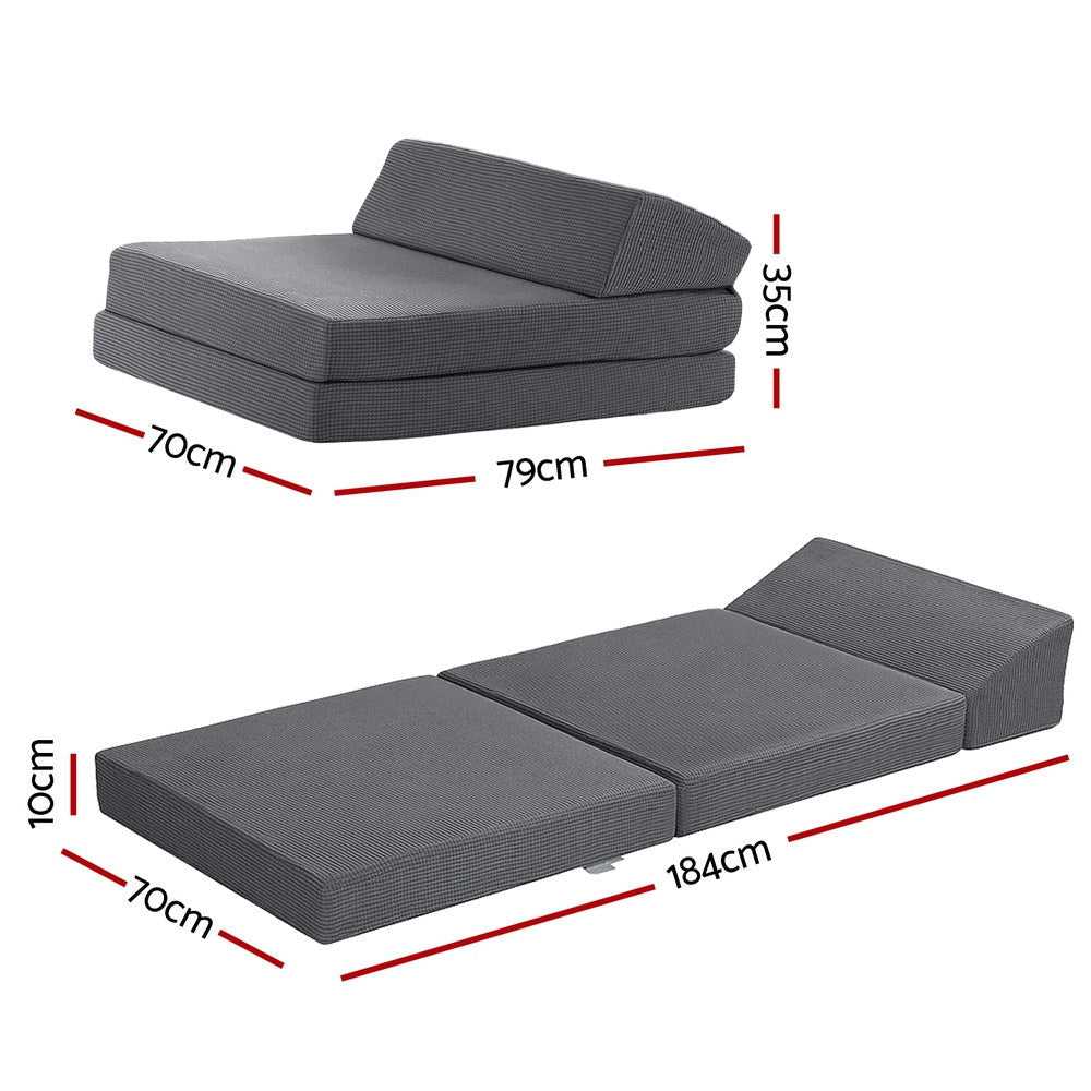 Giselle Portable Mattress Foldable Mattress Folding Sofa Bed Trifold Sleeping Camping Cushion Mat