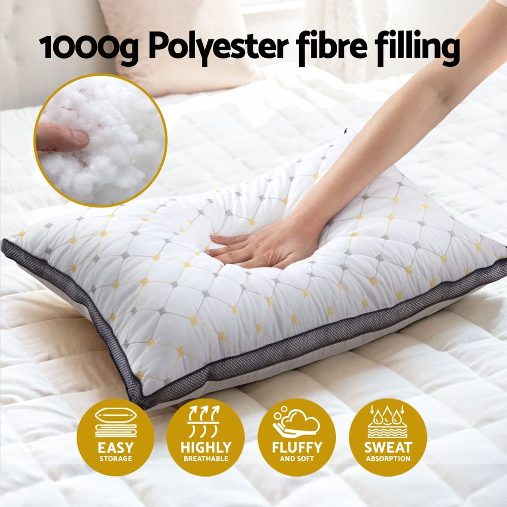 Giselle Pillows/Cushions LUXURY Pillows Microfibre HOTEL QUALITY