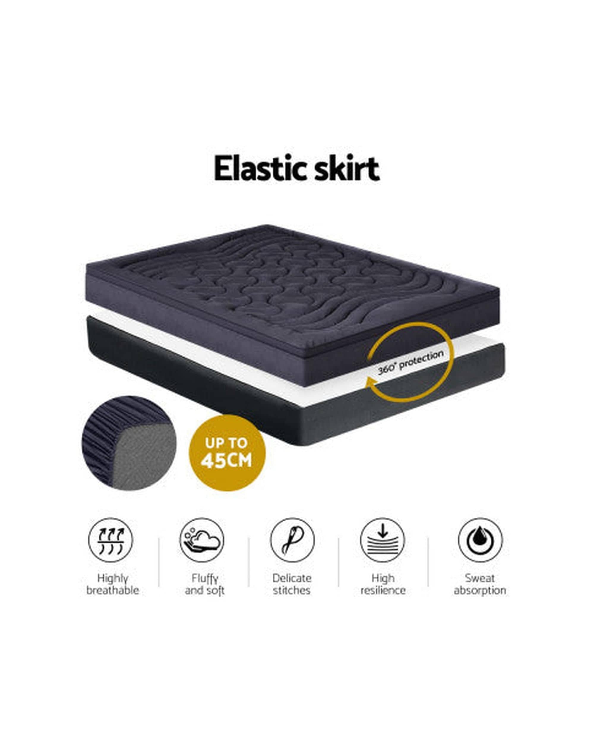 Giselle Mattress Topper Mattress Topper Pillowtop 3-Zone Mat Pad