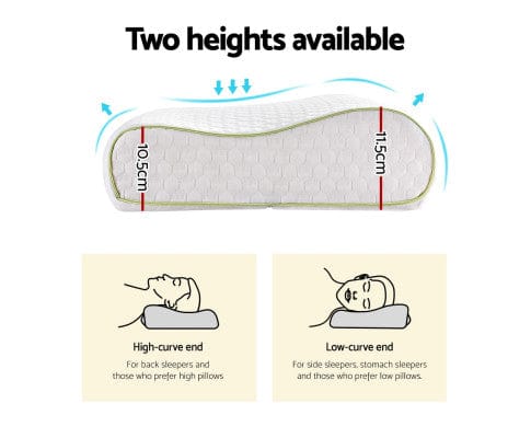 Giselle Pillows/Cushions Memory Foam Pillow Contour Neck
