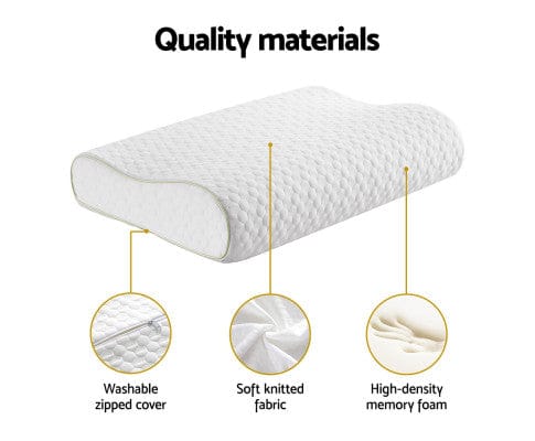 Giselle Pillows/Cushions Memory Foam Pillow Contour Neck