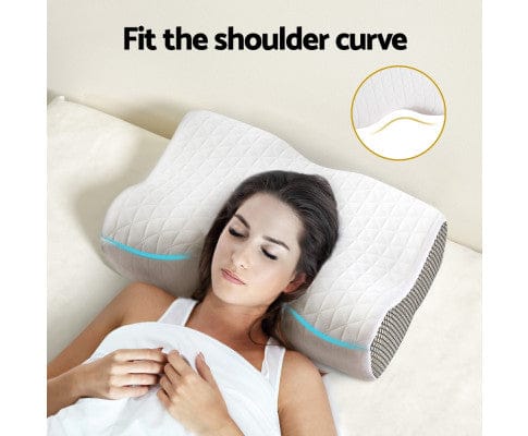 Giselle Pillows/Cushions Memory Foam Pillow Contour Neck