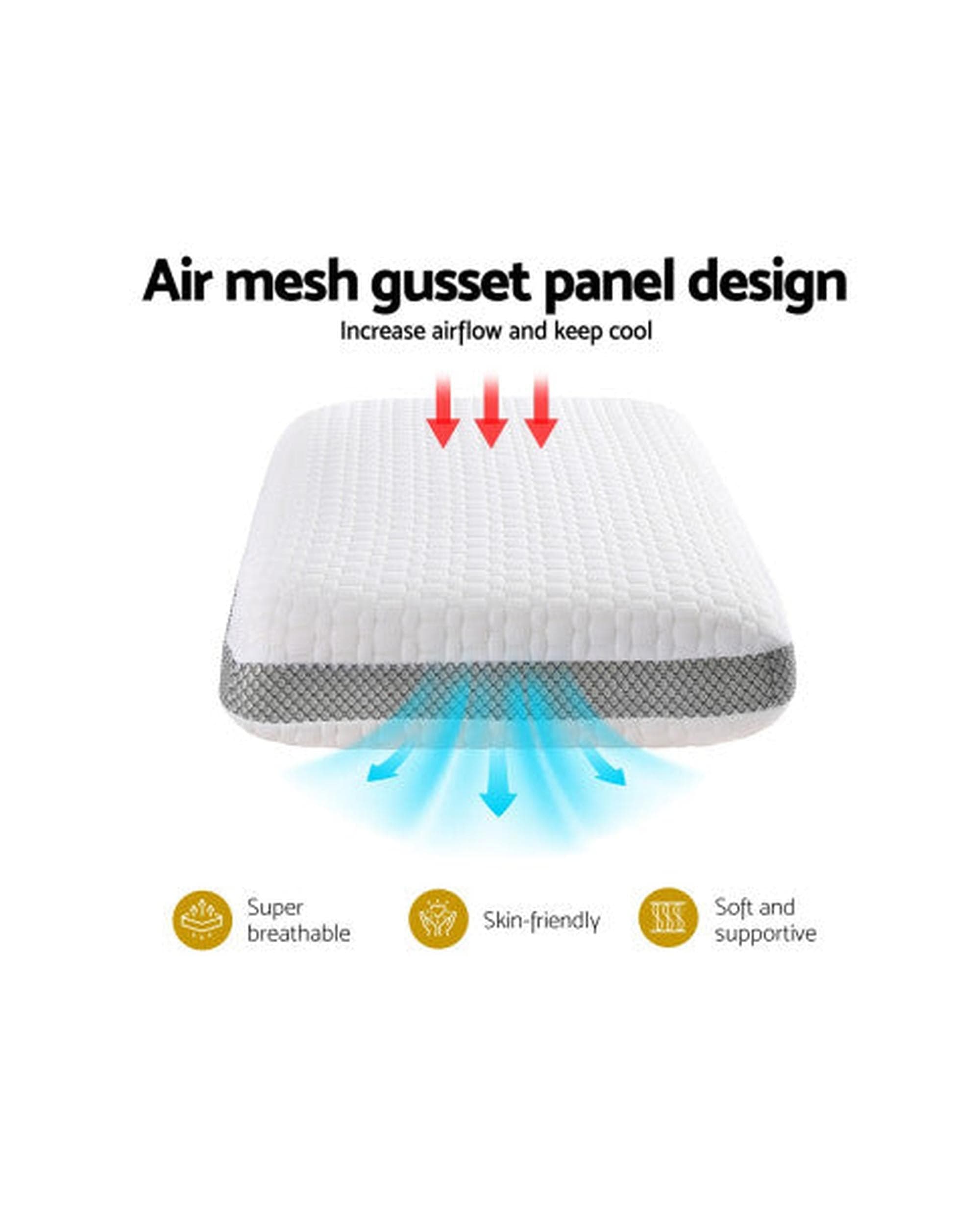 Giselle Pillows/Cushions Memory Foam Pillow PREMIUM