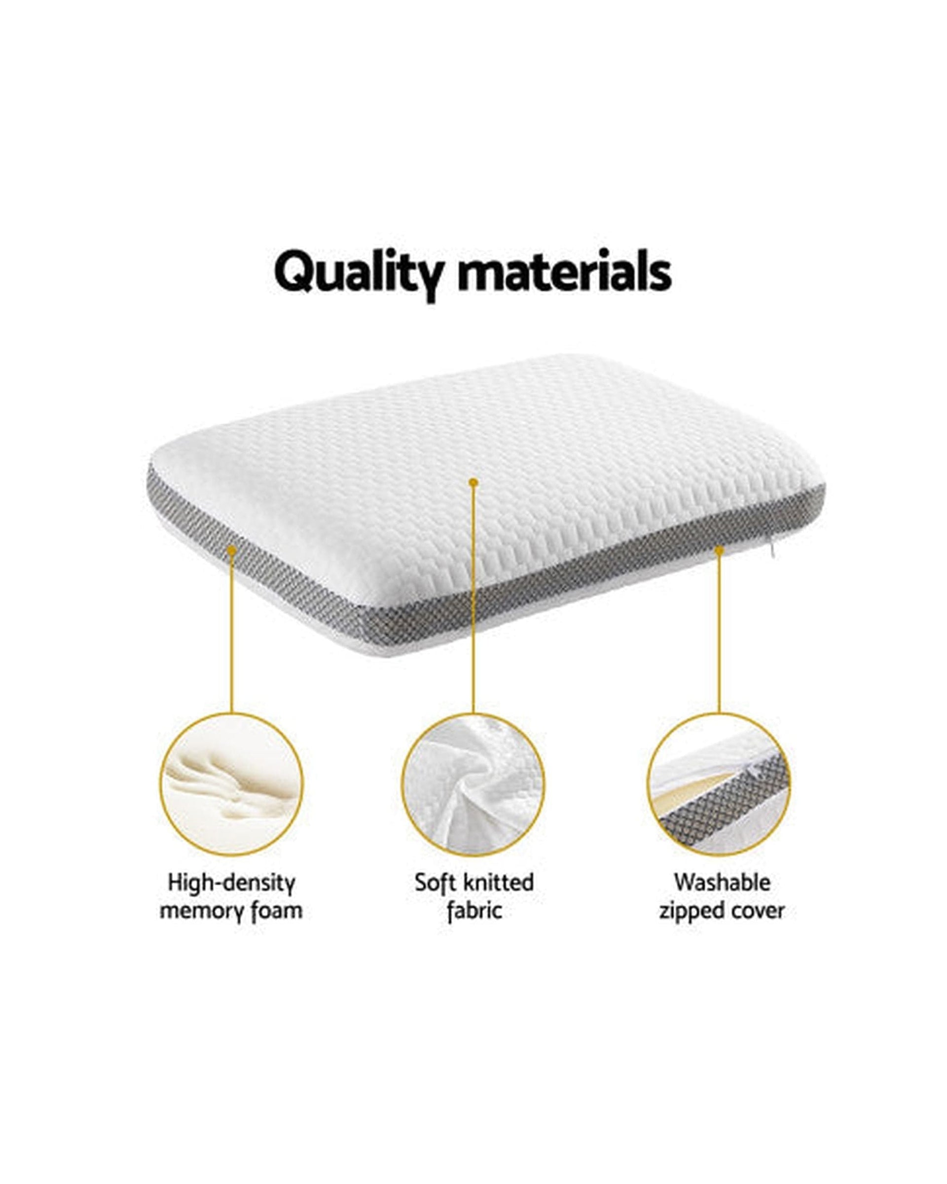Giselle Pillows/Cushions Memory Foam Pillow PREMIUM