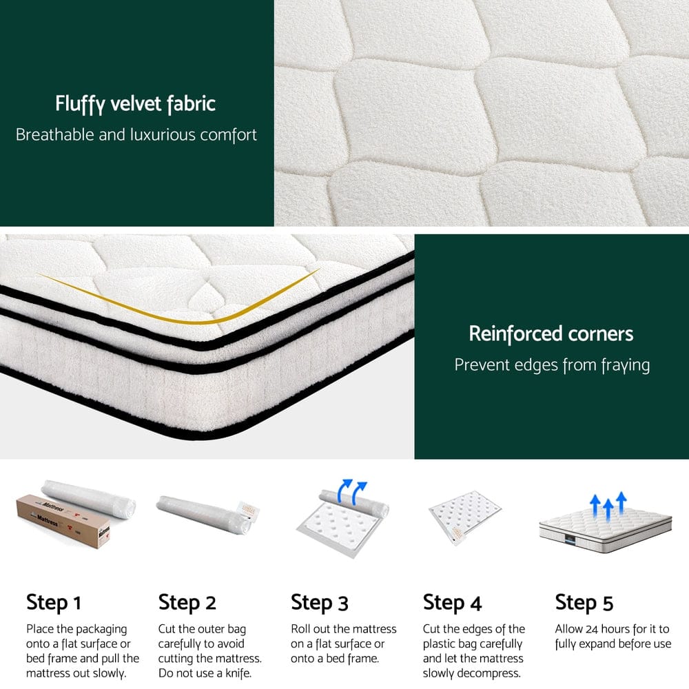 Giselle Mattresses NU 22cm Thick Mattress  - EURO TOP