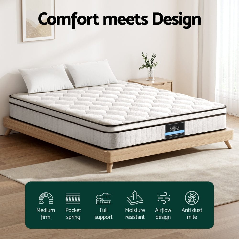 Giselle Mattresses NU 22cm Thick Mattress  - EURO TOP