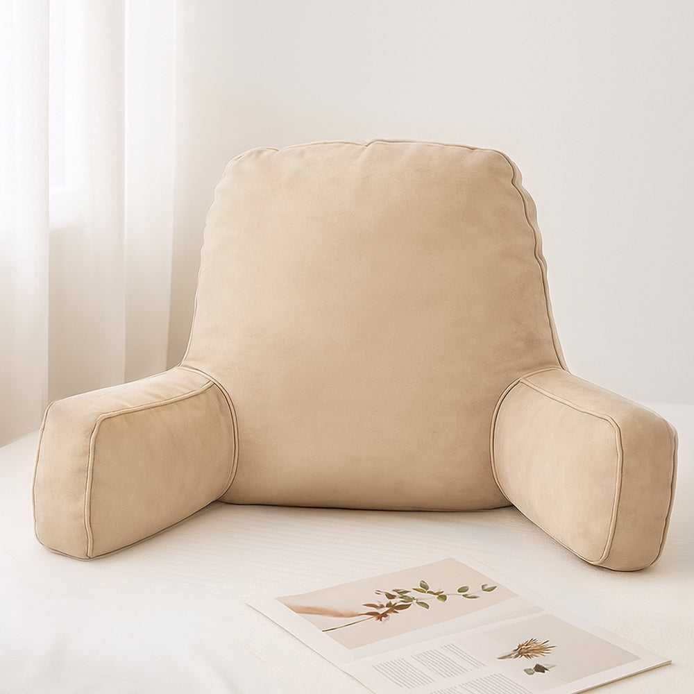 Giselle Pillows/Cushions Reading Pillow Back Rest Lumbar Support Cushion Oatmeal