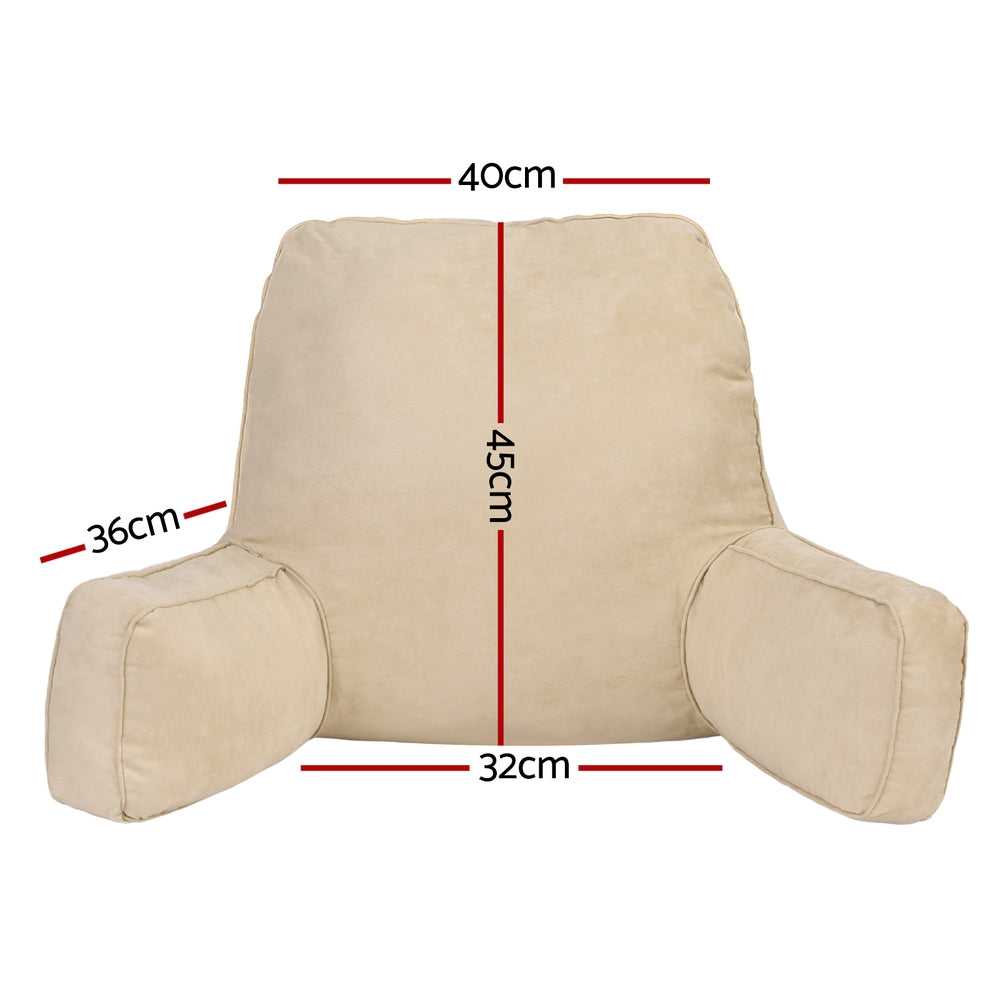 Giselle Pillows/Cushions Reading Pillow Back Rest Lumbar Support Cushion Oatmeal