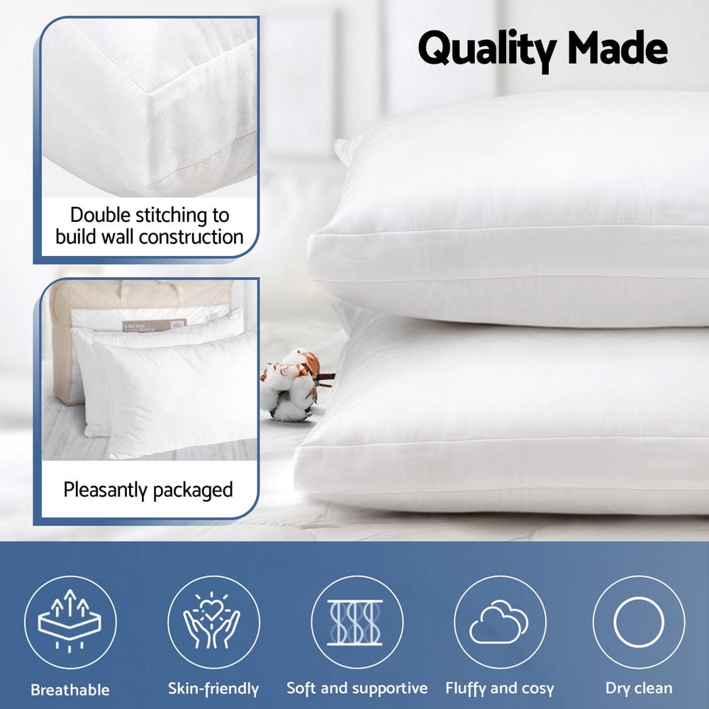 Giselle Pillows/Cushions Shredded Memory Foam Pillow Adjustable Loft