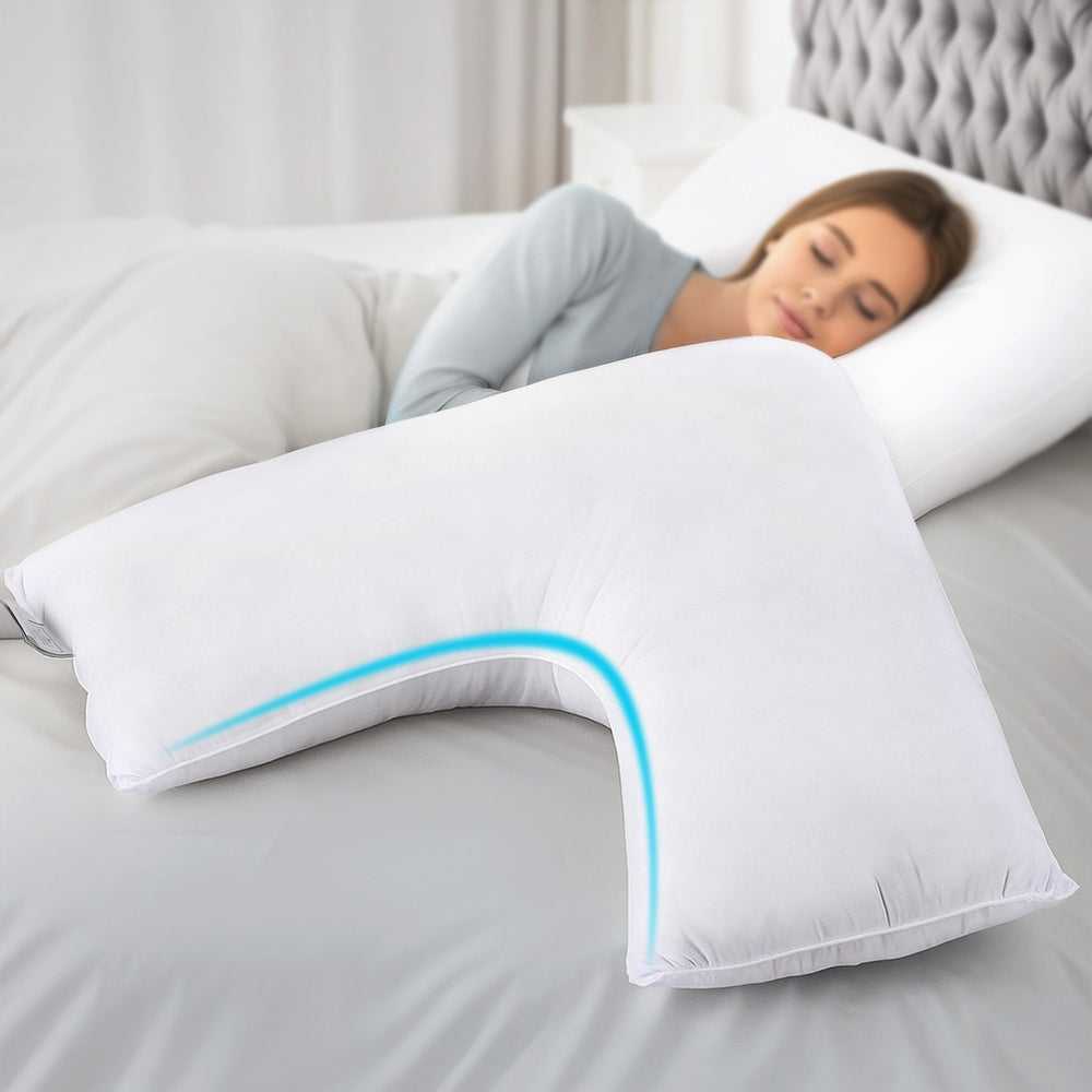 Giselle Pillows/Cushions V Shape Pillow Boomerang Nursing Body Cushion
