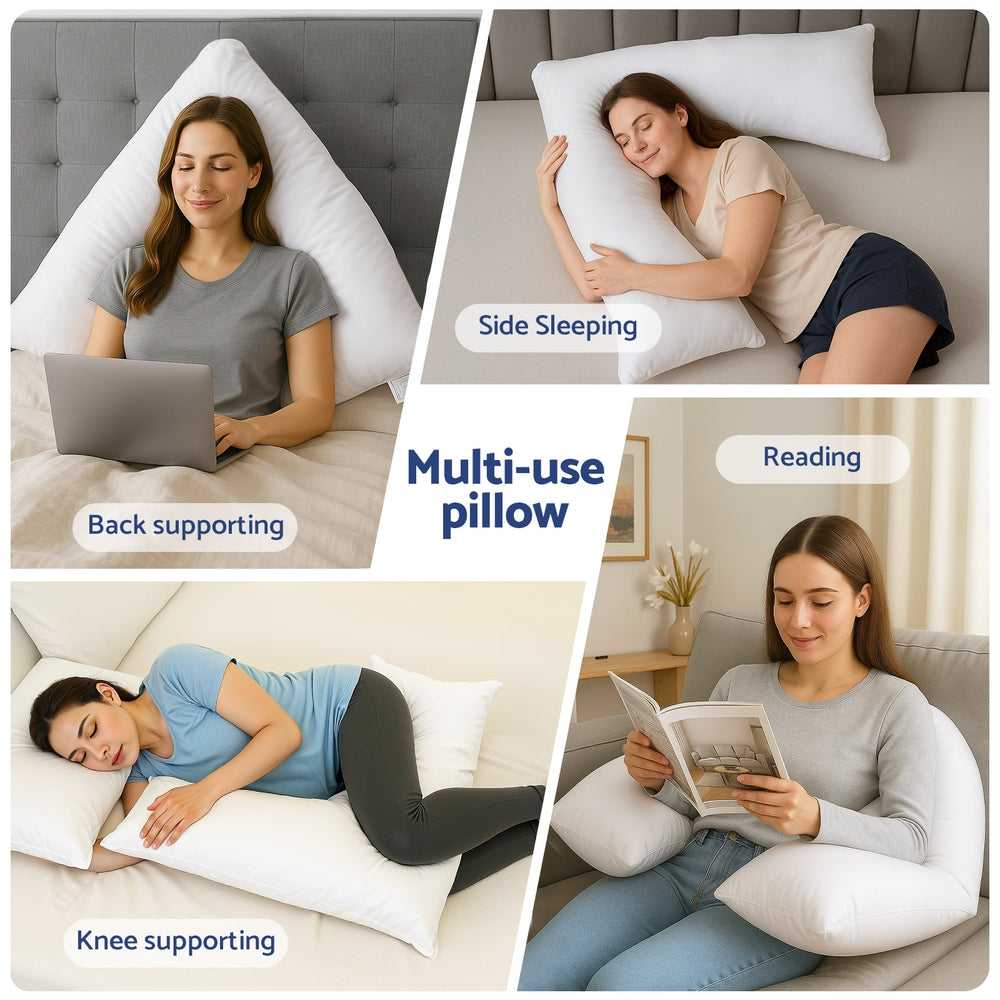 Giselle Pillows/Cushions V Shape Pillow Boomerang Nursing Body Cushion