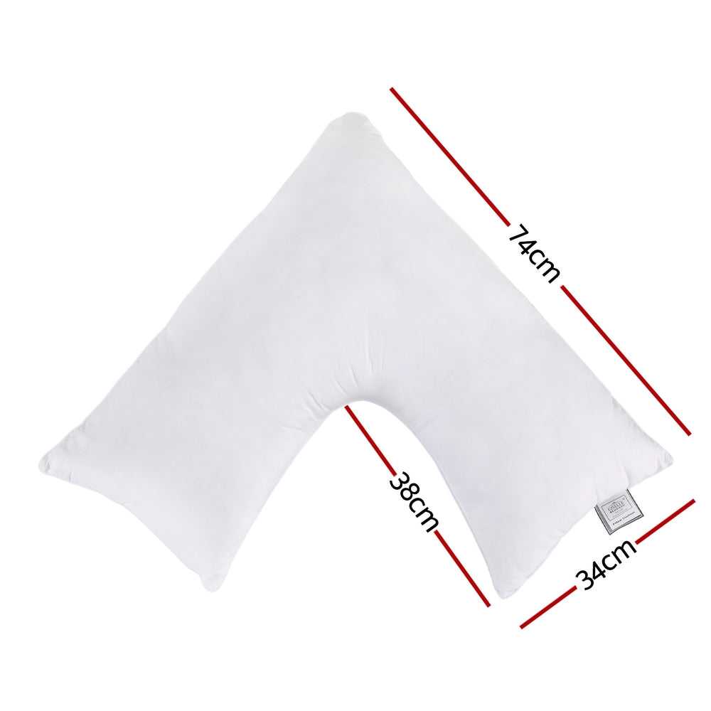 Giselle Pillows/Cushions V Shape Pillow Boomerang Nursing Body Cushion