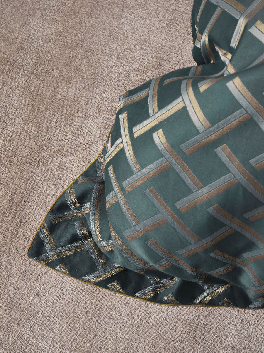 GRACE BY LINEN HOUSE VALERIA SLATE QUILT COVER SET Linen House