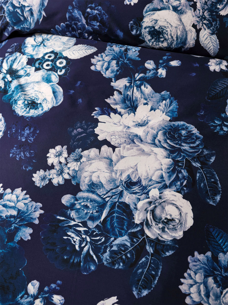 GRACE BY LINEN JARDIN BLUE QUILT COVER SET Linen House