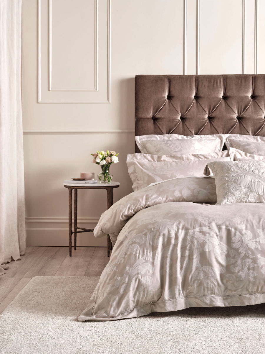 GRACE BY LINEN VERITY GOLD QUILT COVER SET Linen House