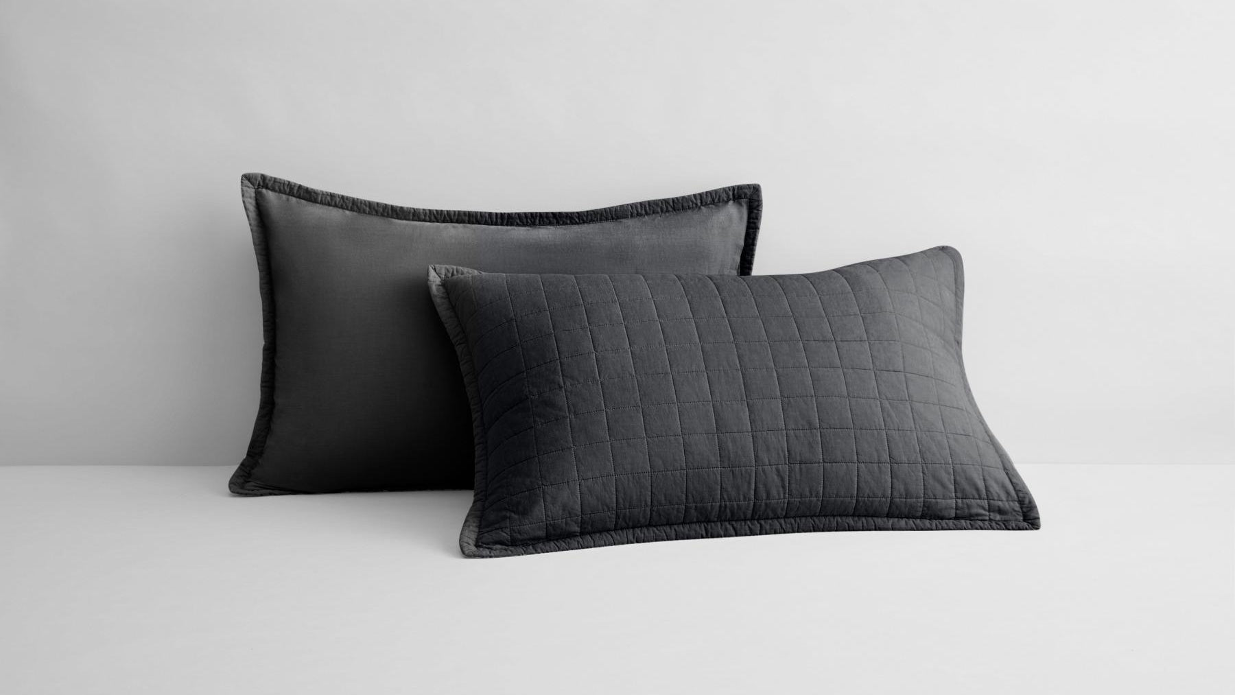 Sheridan Reilly Quilt Cover Full Set - Carbon - All Accessories Included