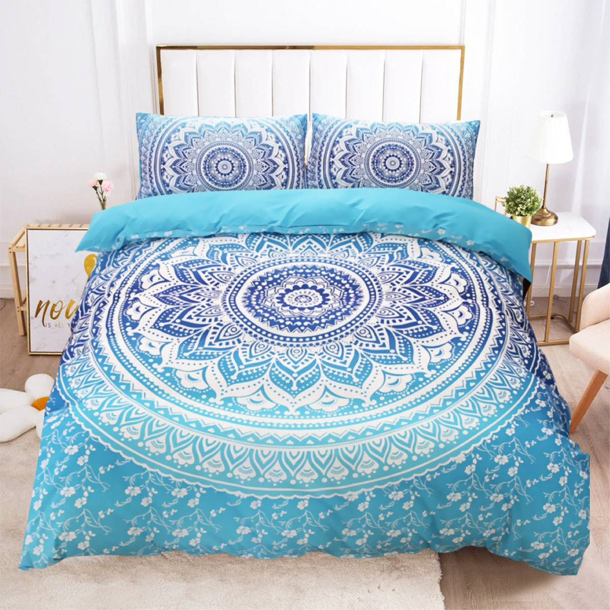 Dreamfields Bohemian Design Quilt Doona Duvet Cover Set