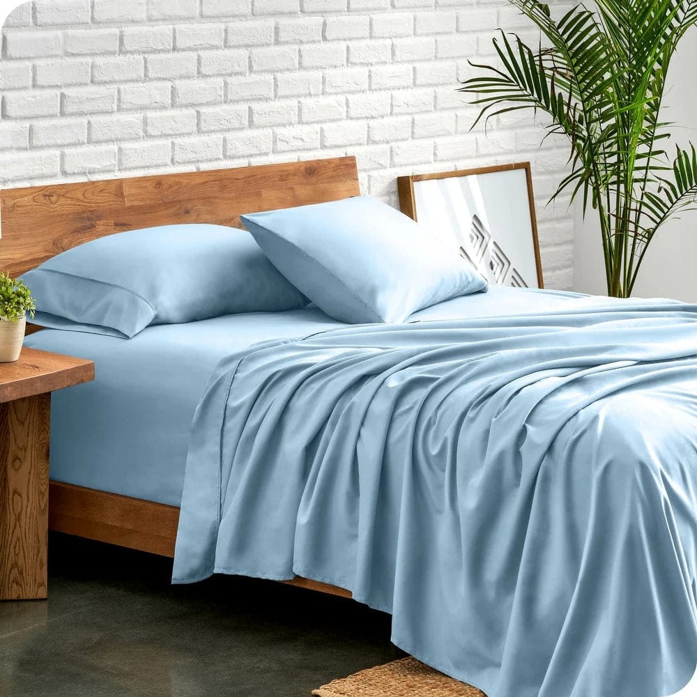 H Decor Bed Sheets 1500 Thread count Premium Cotton Blend Sheet Set - Seafoam