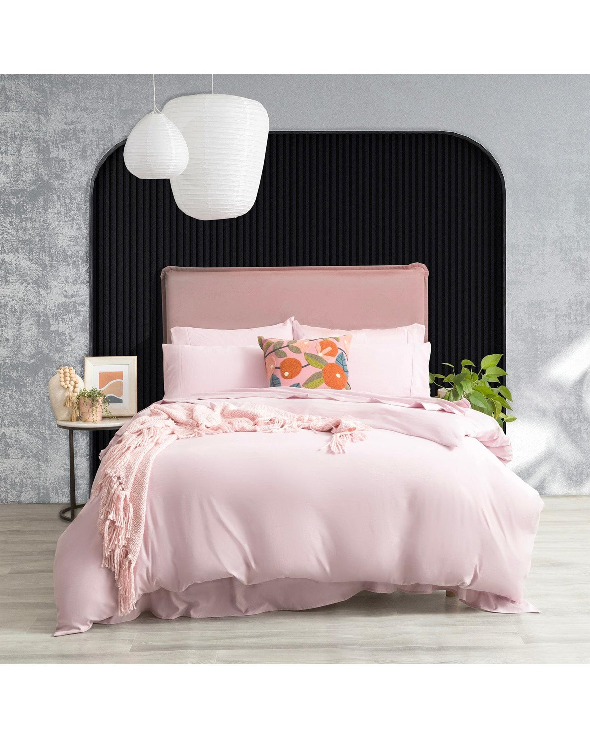 H Decor Quilt Cover Ultra Plush Vintage Washed Microfiber Quilt Cover Set - LILAC