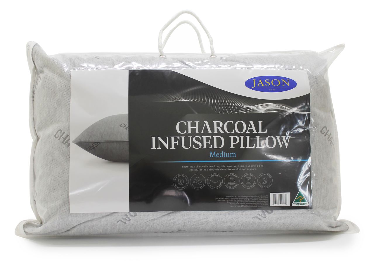 Jason Bedding Charcoal Pillow
