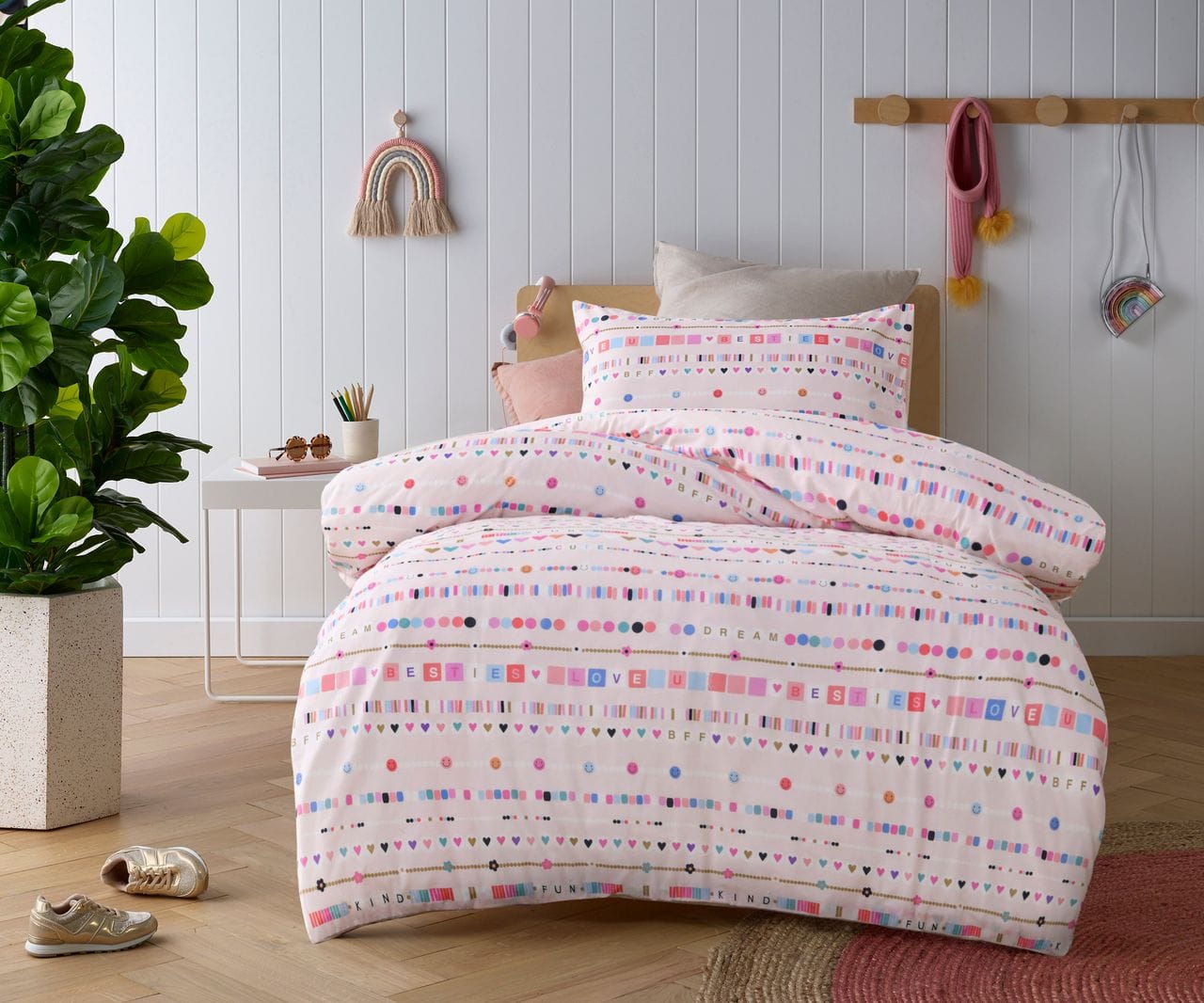 Happy Kids Bedding Quilt Cover Happy Kids Swifty Washed Cotton Quilt Cover Set