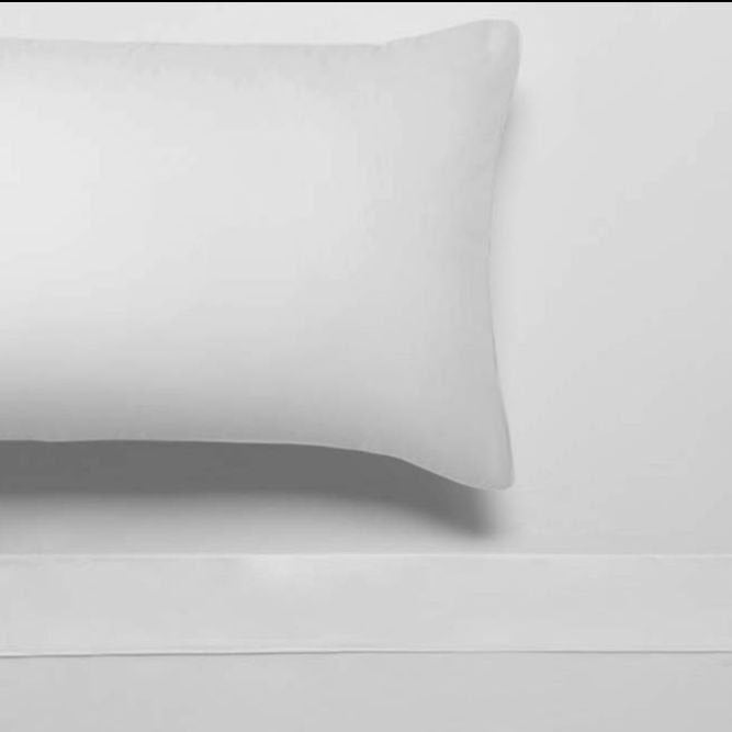 Accessorize Deluxe Hotel Piped Sheet Set - WHITE Accessorize