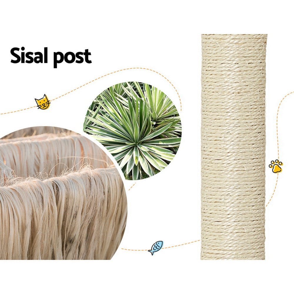 i.Pet Cat Tower i.Pet Cat Tree 152cm Tower Scratching Post Scratcher Wood Bed Condo Toys House Ladder