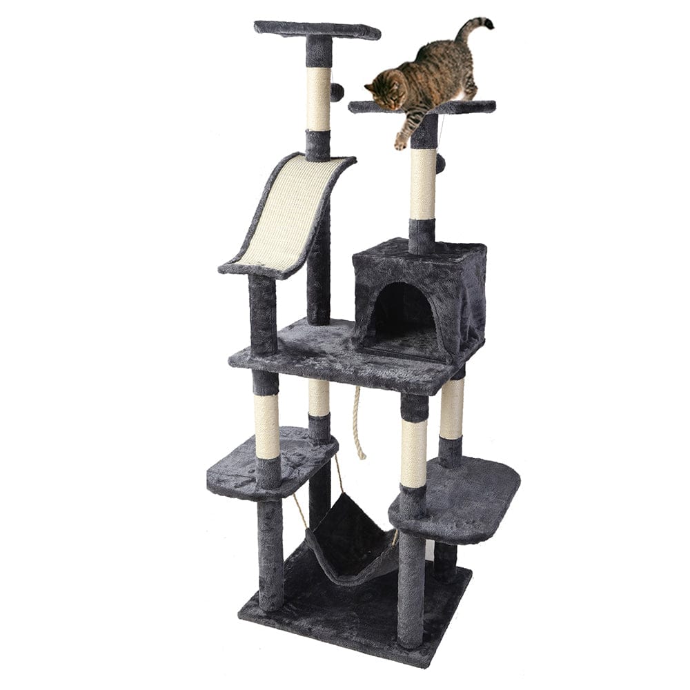 i.Pet Cat Tower i.Pet Cat Tree 171cm Tower Scratching Post Scratcher Wooden Condo House Bed Toys