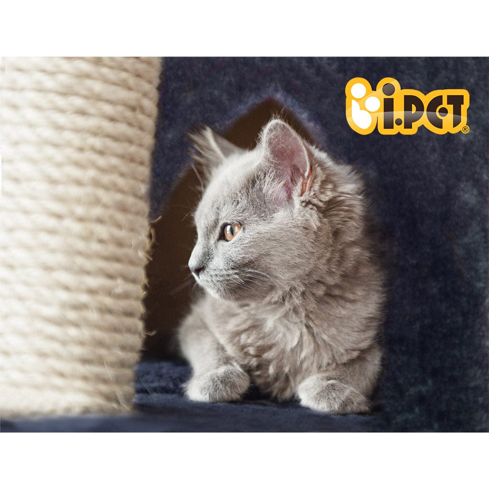 i.Pet Cat Tower i.Pet Cat Tree 244cm Tower Scratching Post Scratcher Trees Condo House Grey