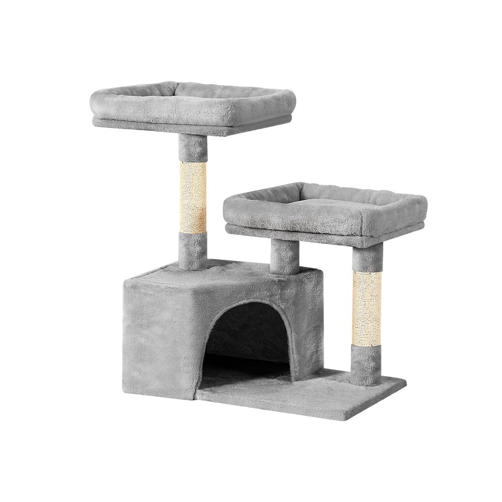 i.Pet Cat Tower i.Pet Cat Tree 69cm Scratching Post Tower Scratcher Wood Condo House Bed Trees