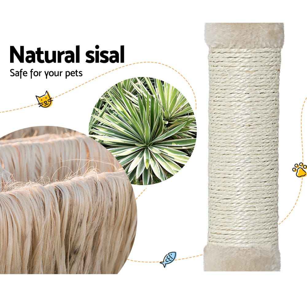 i.Pet Cat Tower i.Pet Cat Tree 90cm Scratching Post Tower Scratcher Wood Condo House Bed Trees