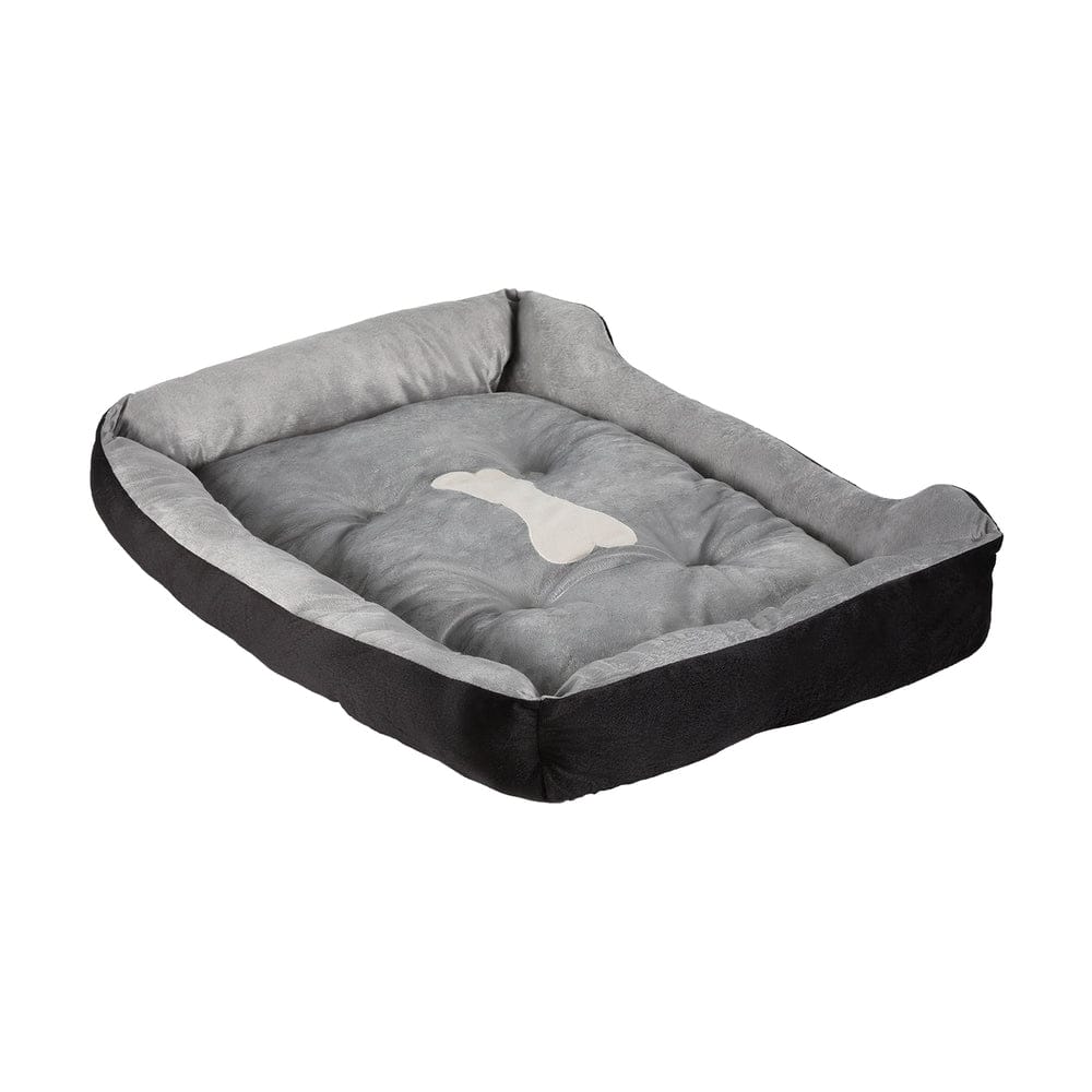 i.Pet Cat Bed i.Pet Pet Bed Dog Cat Calming Soft Sleeping Comfy Plush Mat Cave Washable Black