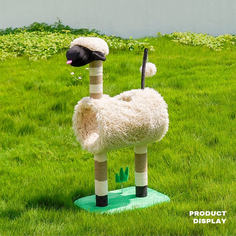 i.Pet Cat Tower Sheep Cat Tree Tower Scratching Post Scratcher Cats Condo House Cat Tunnel Bed