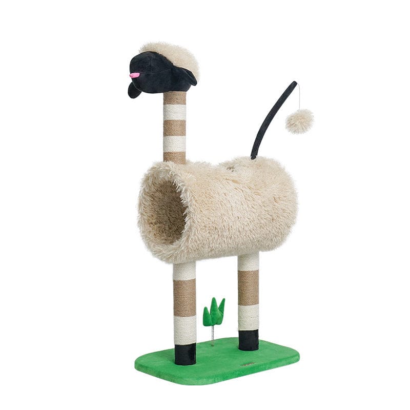 i.Pet Cat Tower Sheep Cat Tree Tower Scratching Post Scratcher Cats Condo House Cat Tunnel Bed