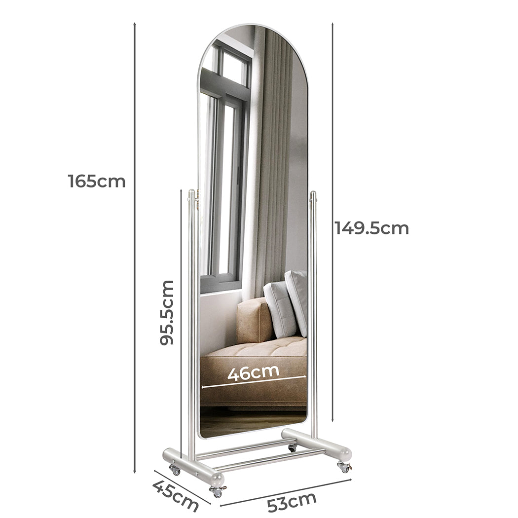 Yezi 165CM Movable Arch Full Length Mirror Big Bedding Australia