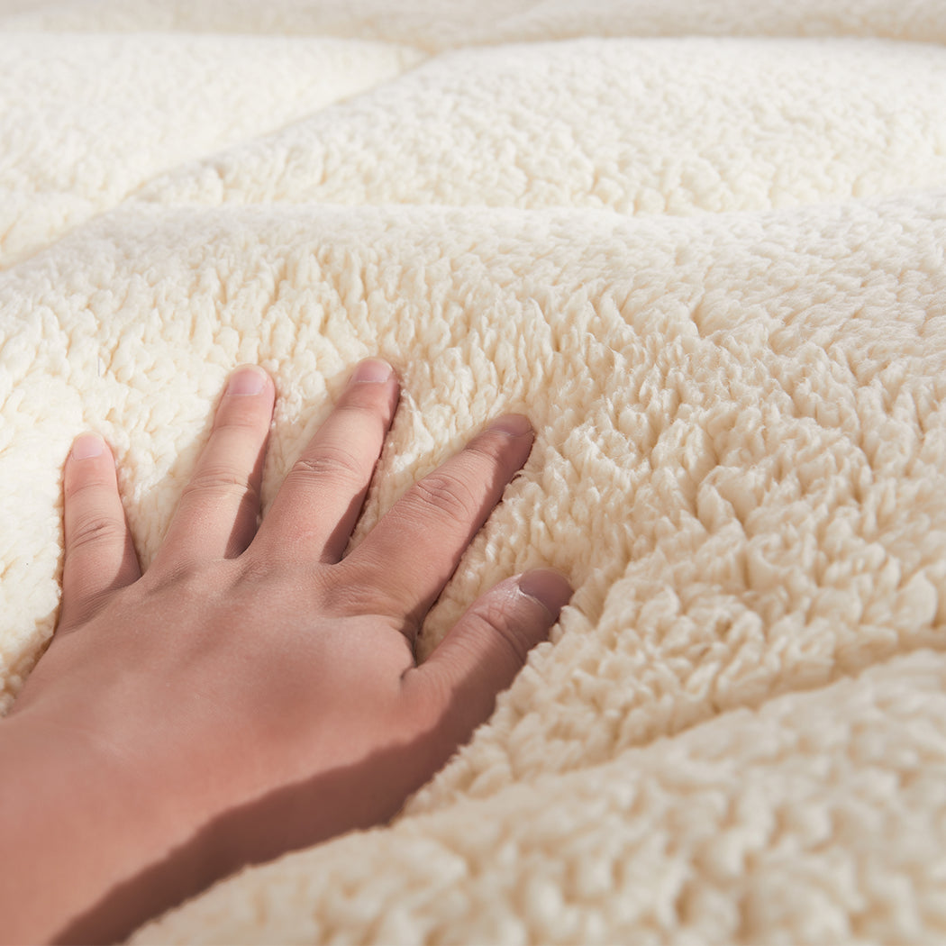 100% Wool Underlay Mattress Topper  - REVERSIBLE Dreamz