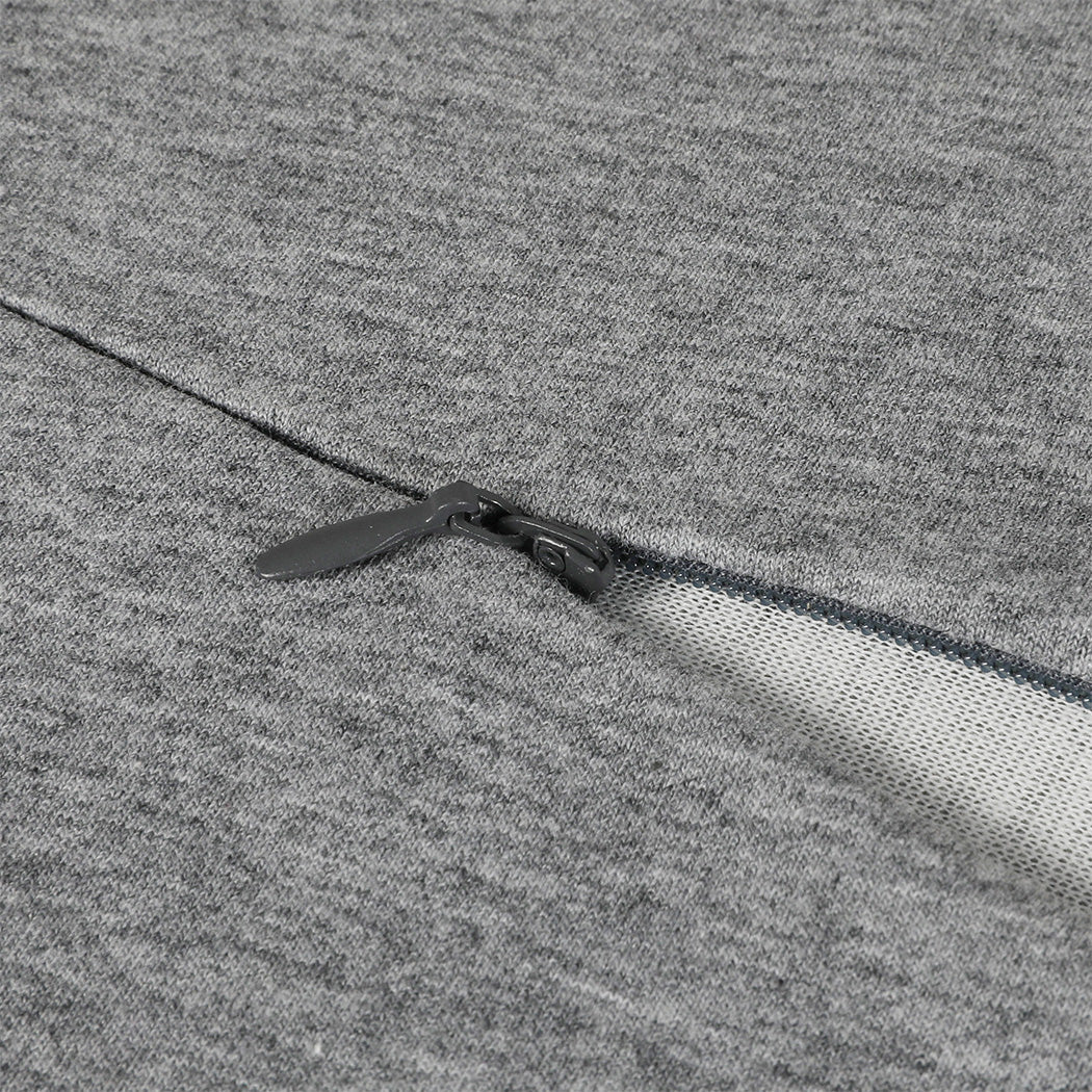 Memory Foam Pillow Pillowcase Supprt Grey Rebound Dreamz