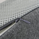 Memory Foam Pillow Pillowcase Supprt Grey Rebound Dreamz