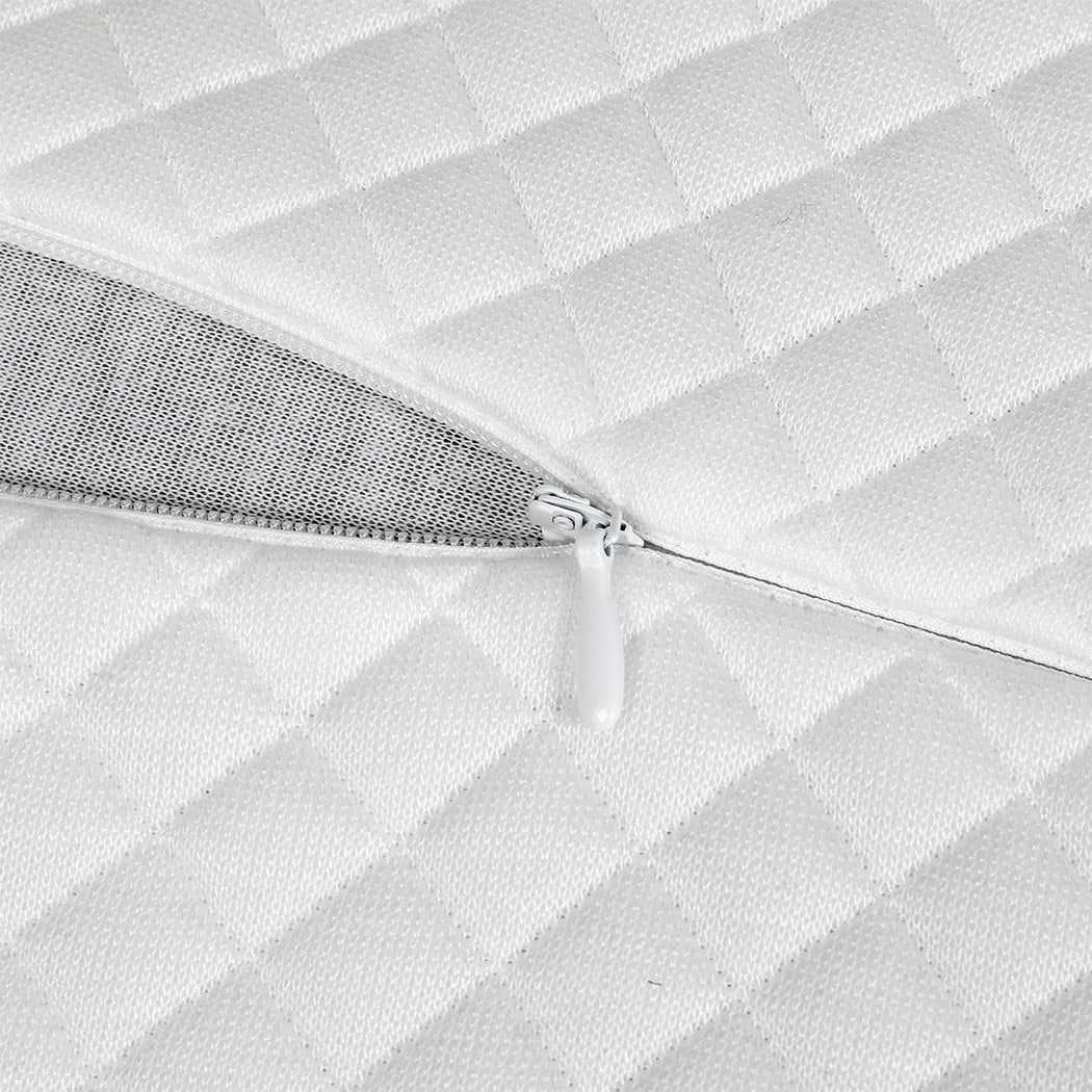 Memory Pillow Supprt Shoulder Foam White Pillowcase Dreamz