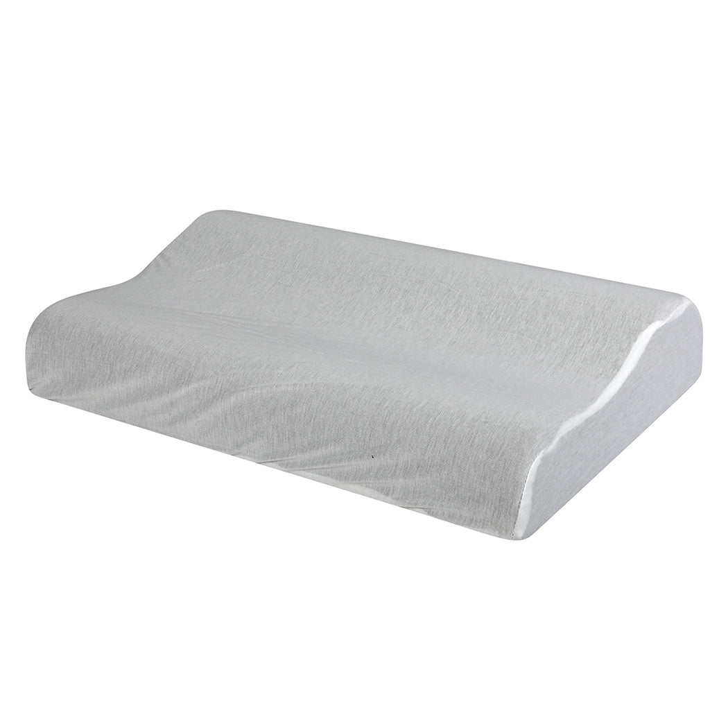 Memory Foam Pillow Pillowcase Supprt Grey Rebound Dreamz