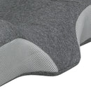 Memory Foam Pillow Pillowcase Supprt Grey Rebound Dreamz
