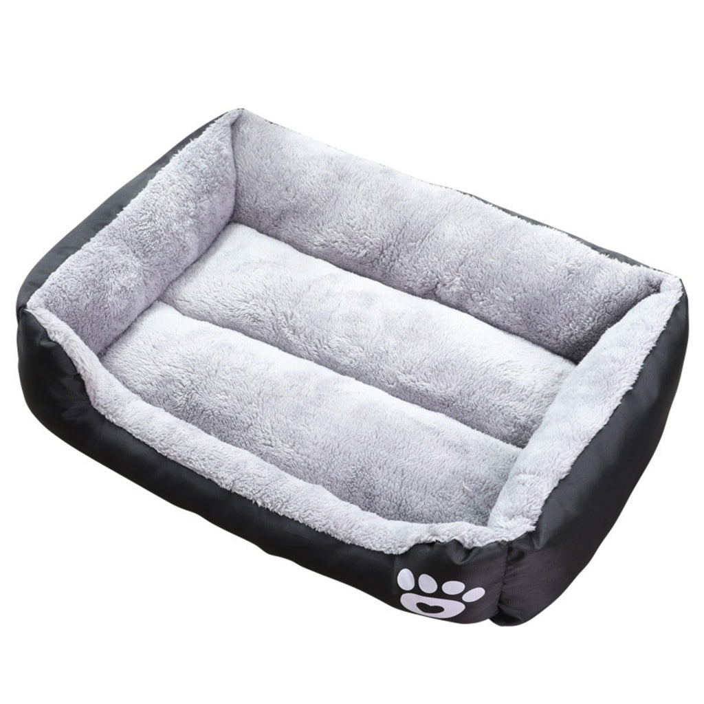 Floofi Pet Bed Square XL Size (Black) FLOOFI