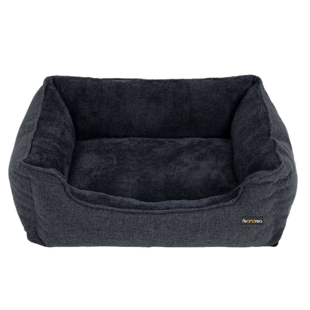 FEANDREA 70cm Dog Sofa Bed with Removable Washable Cover Dark Grey Feandrea