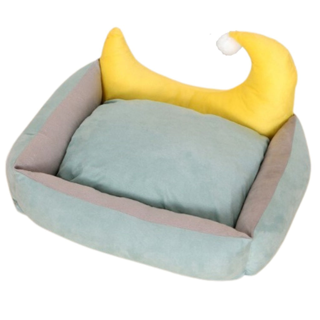 Floofi Pet Bed Moon Design (M Green) FLOOFI