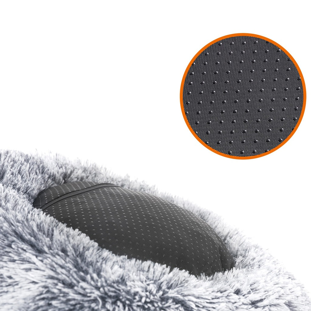 FEANDREA 50cm Dog Bed with Removable Washable Cover Grey Feandrea