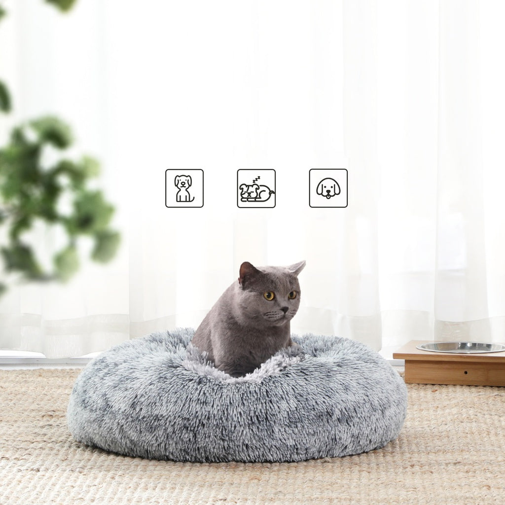 FEANDREA 50cm Dog Bed with Removable Washable Cover Grey Feandrea