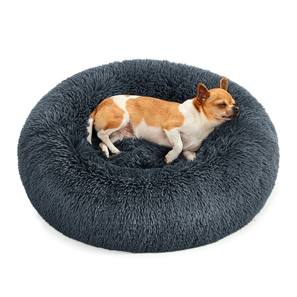 FEANDREA 60cm Dog Bed with Removable Washable Cusion Dark Gray Feandrea