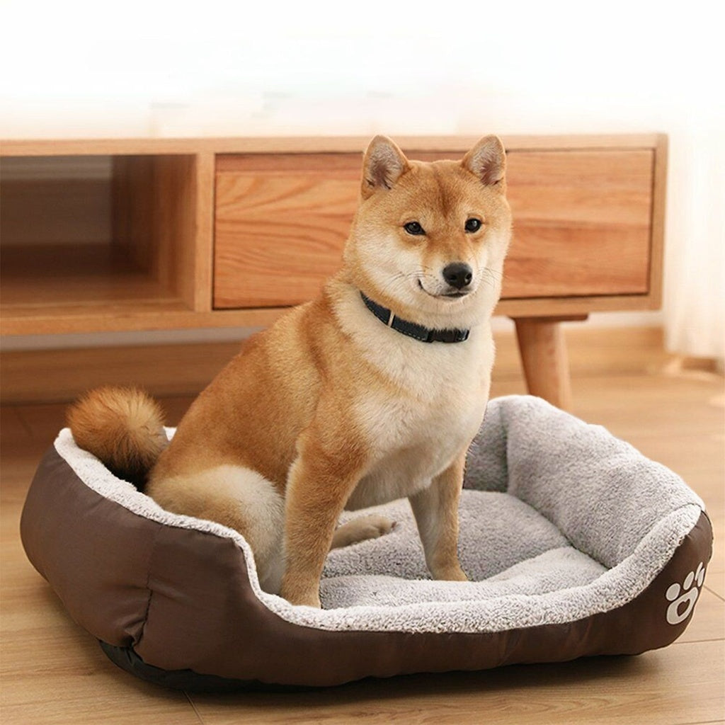 Floofi Pet Bed Square XL Size (Coffee) FLOOFI