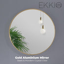 EKKIO 60cm Round Aluminium Wall Mirror EKKIO