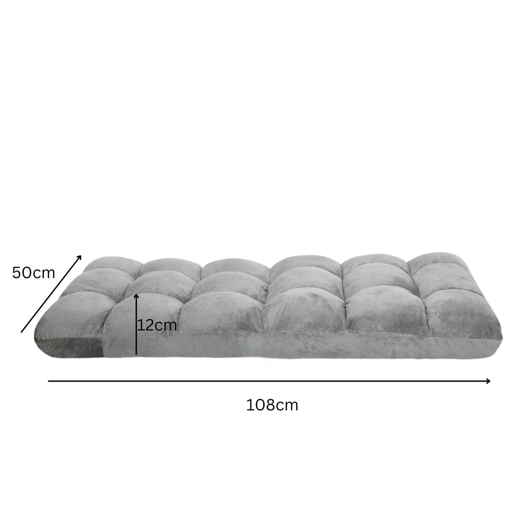 EKKIO Adjustable Floor Chair Lounge Sofa Bed Recliner (Silver Grey) EK-FLSR-100-LZQ EKKIO